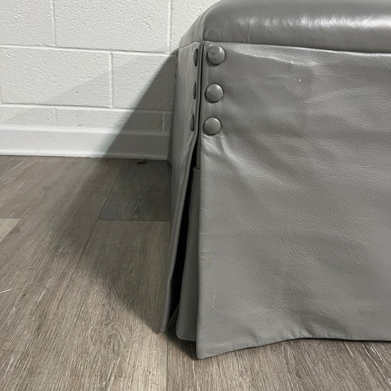 Leather Ottoman