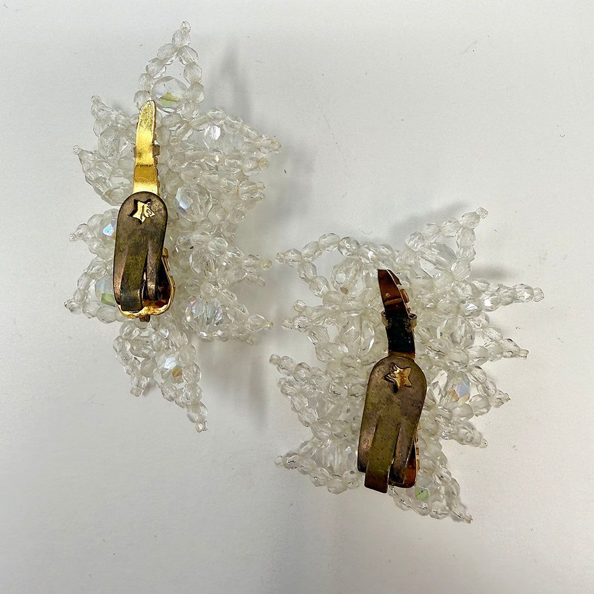 Coppola e Toppo Clear Beaded and Tiered Earrings
