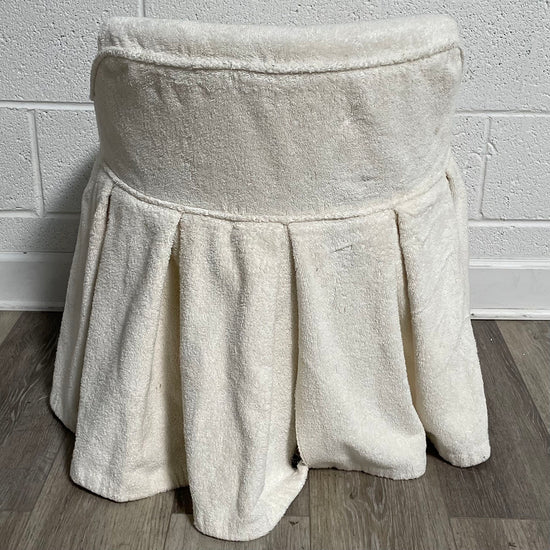 Vanity Chair with Terry Cloth Slipcover