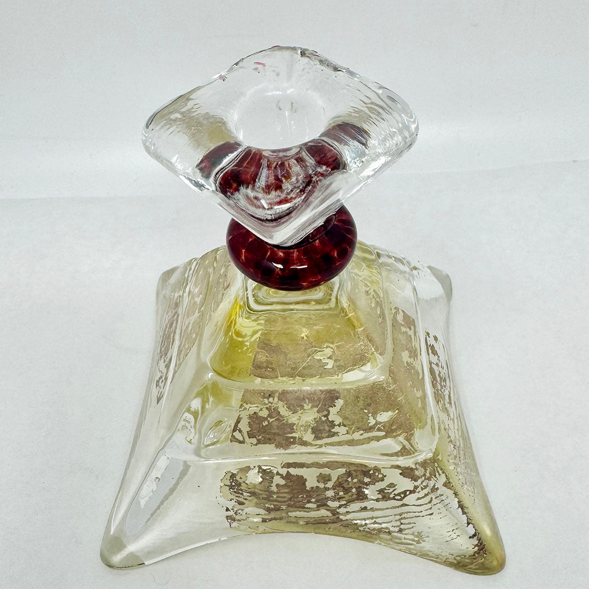 Art Glass Candlestick Pair