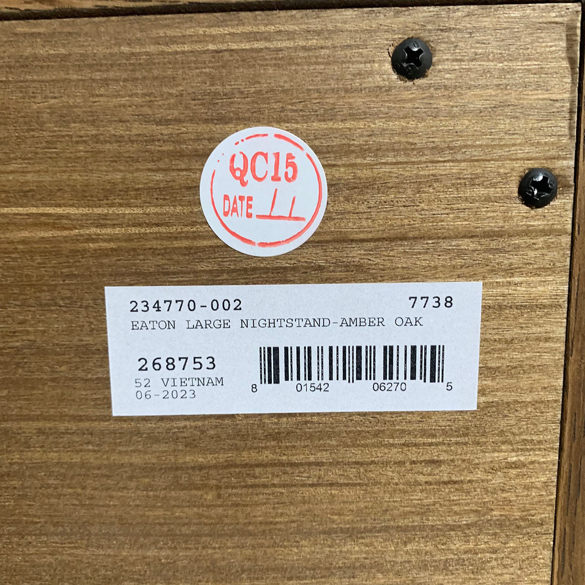 Wood Night Stand with 3 Drawers