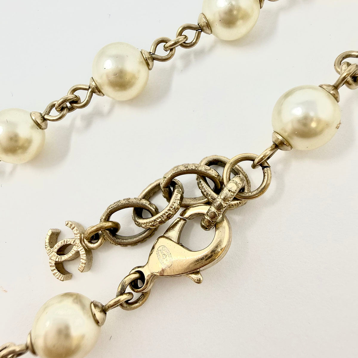 Chanel Champagne 2015  Faux Pearl Necklace
