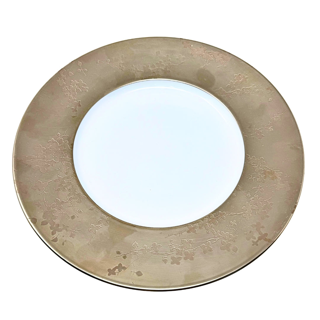 9 PC Jaune De Chrome " Big Bang Bronze"  Dinner plate