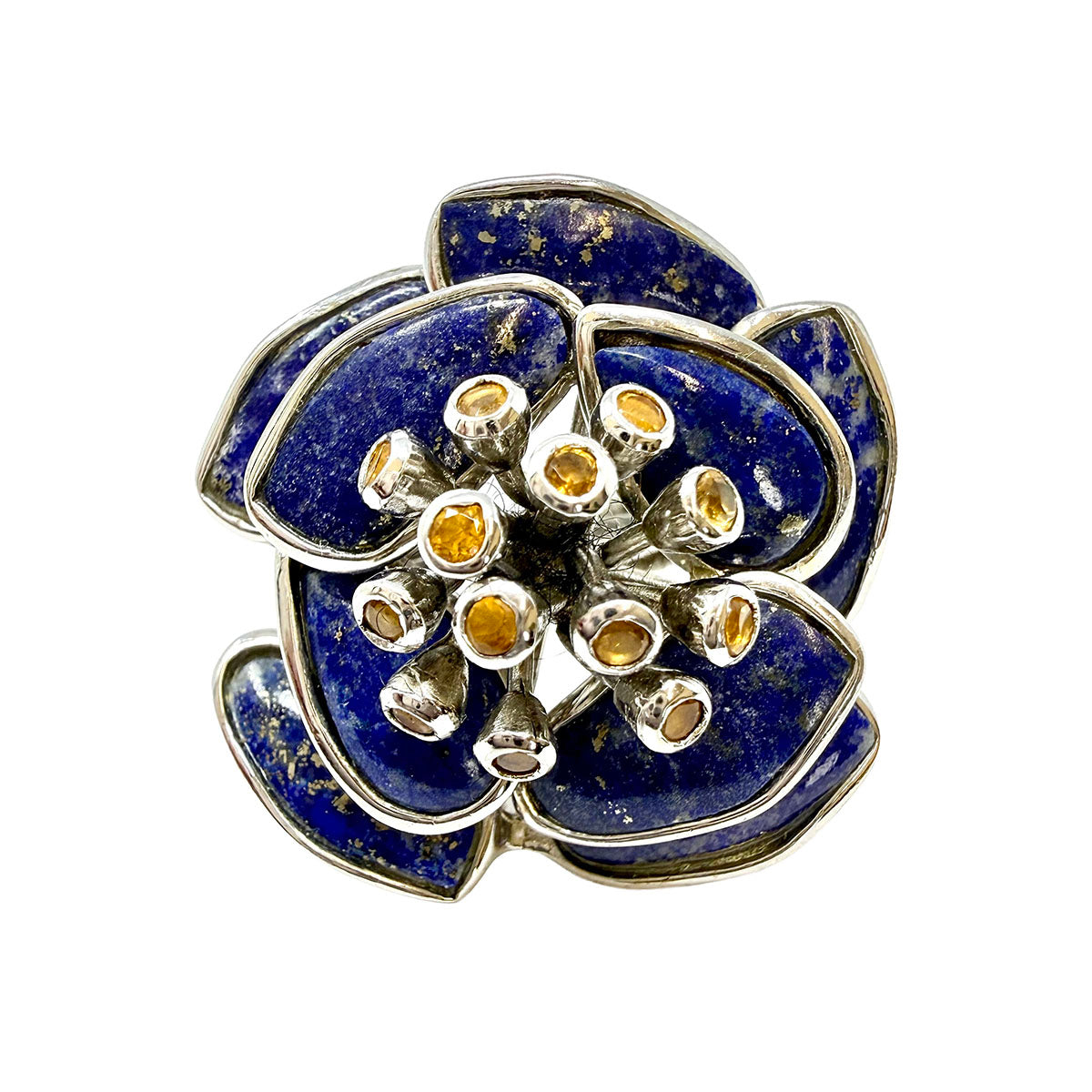 Lapis and Citrine Ring