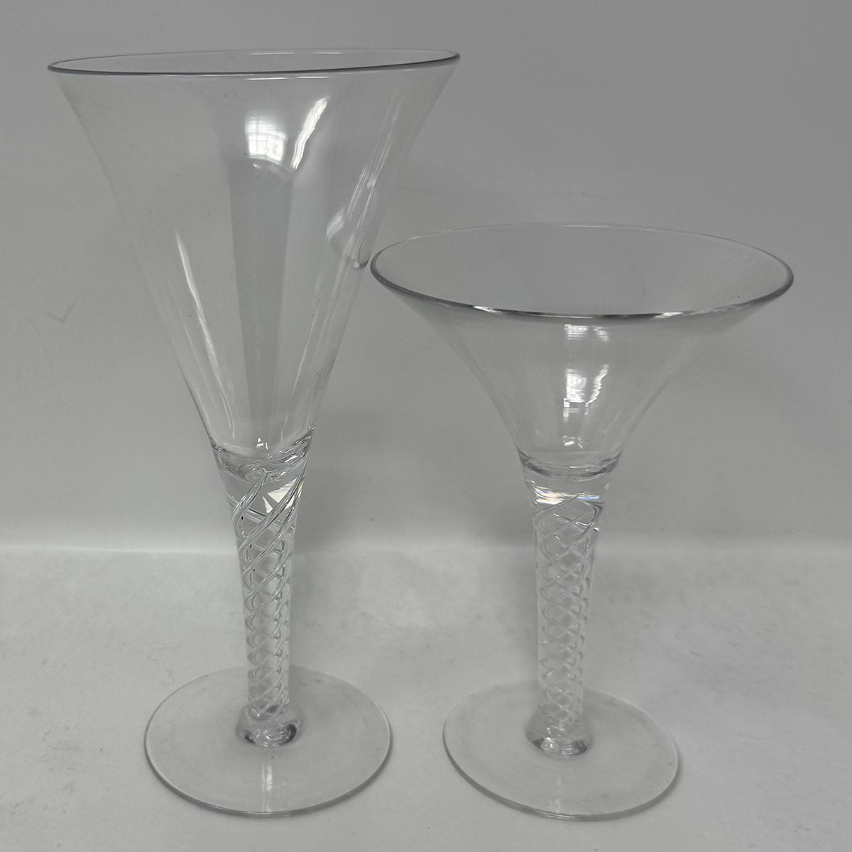 12 Pcs Set of Glassware: 6 Water and 6 Coupe