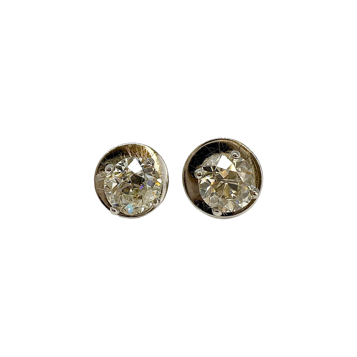 Platinum Diamond Stud Earrings