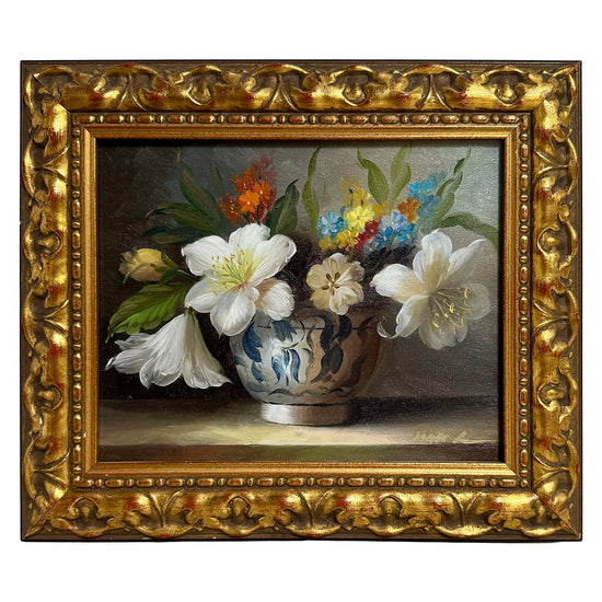 Floral Still Life Painting Signed