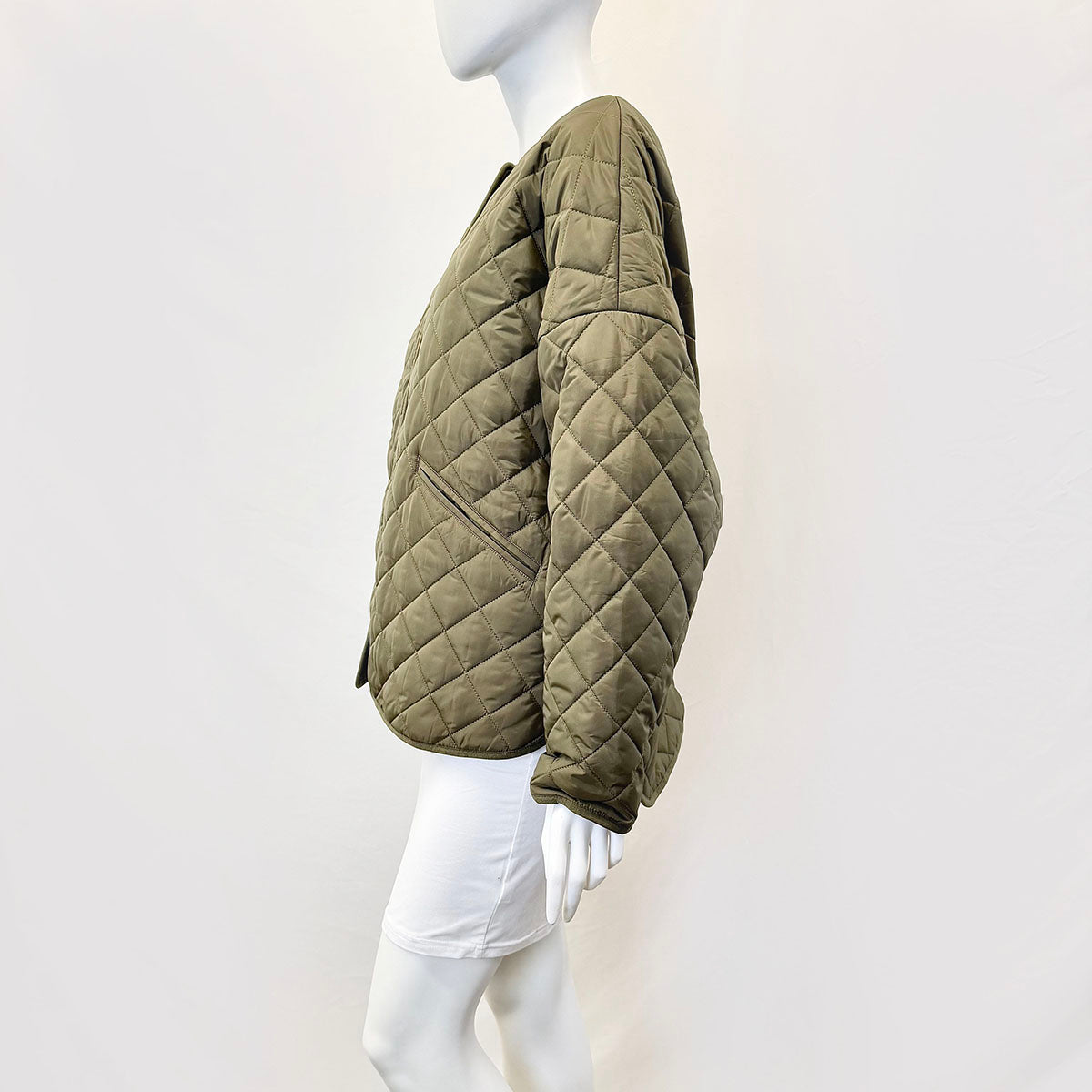 Toteme Collarless Quilted Jacket