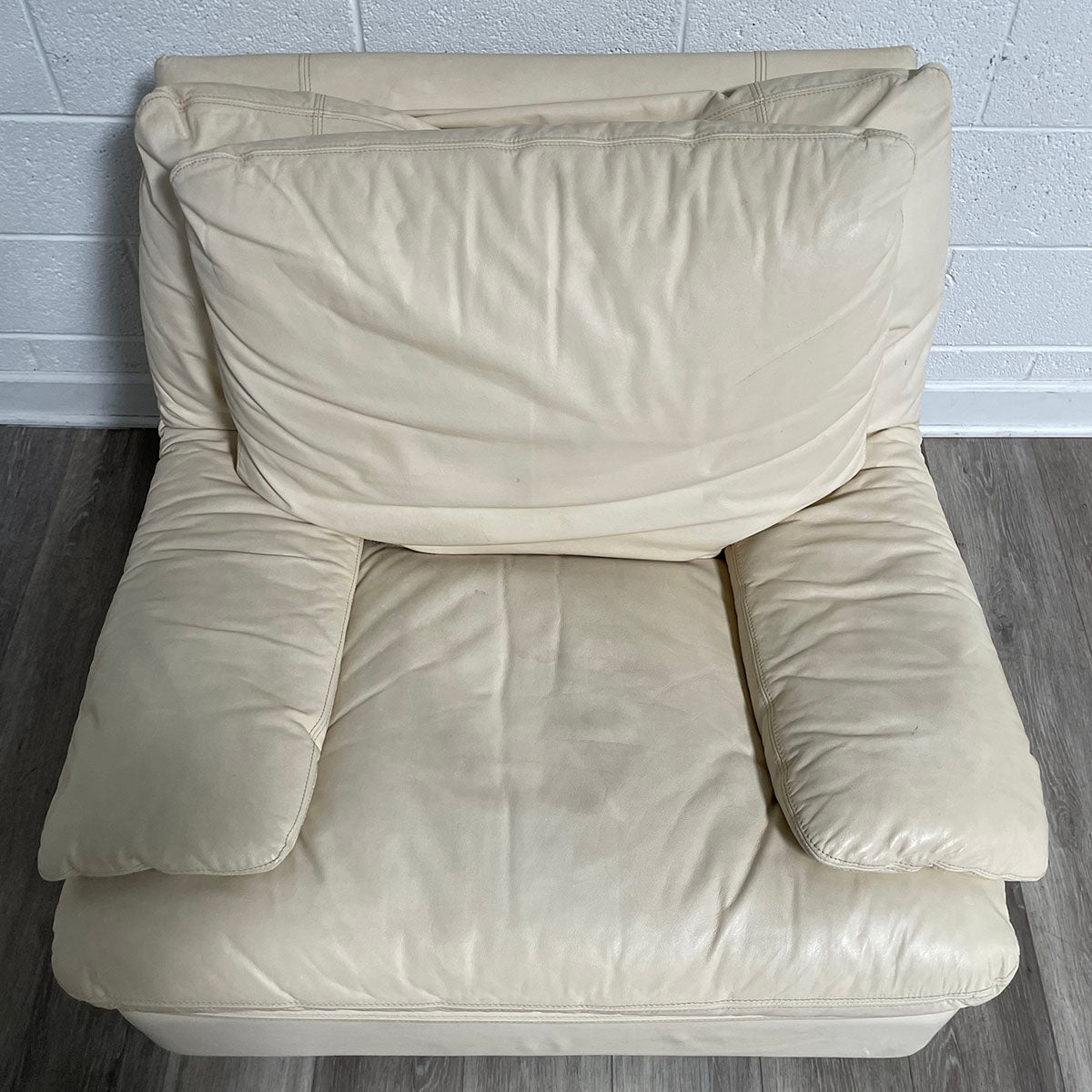 Cream Leather Chair