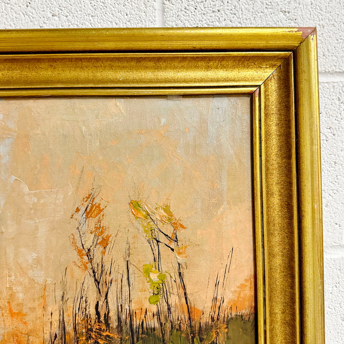 Sunset with Stream Oil on Canvas