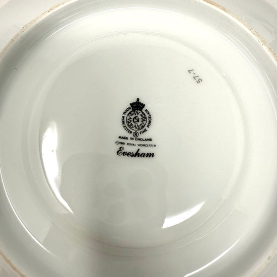 Pair of Evesham Jumbo Cup and Saucer