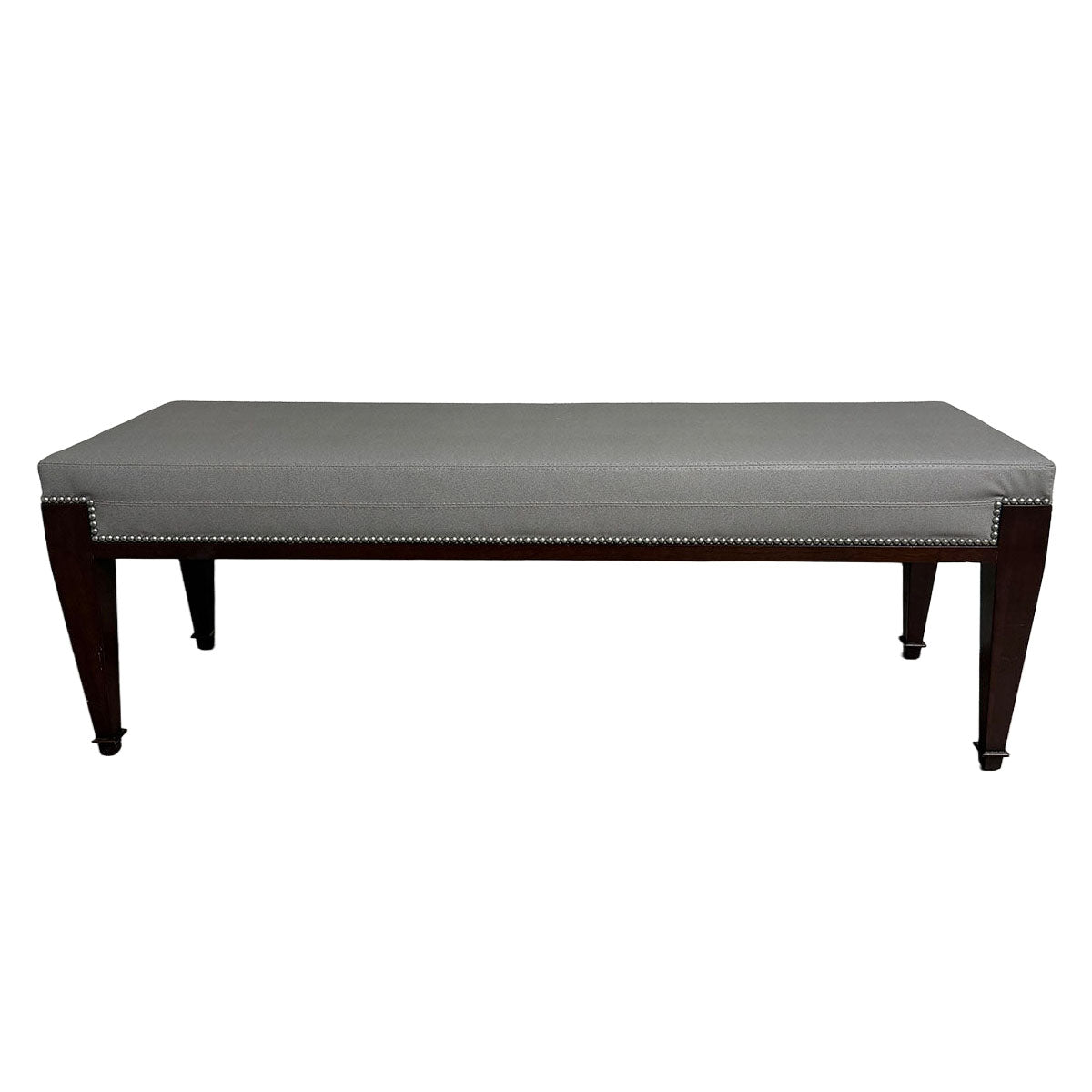 Leather Bench with Nail Studs