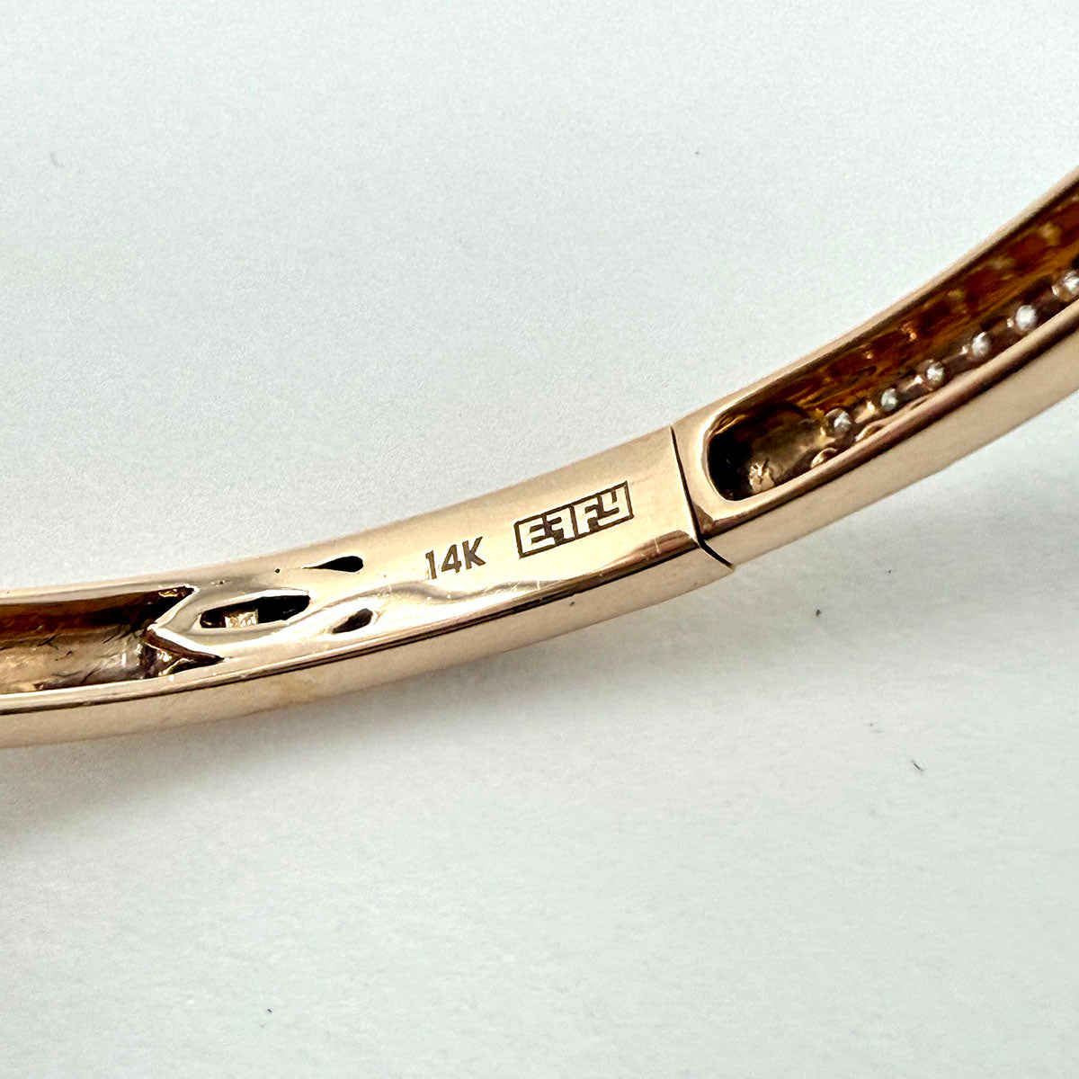 EFFY 14K Rose Gold Hinged Diamond Bracelet
