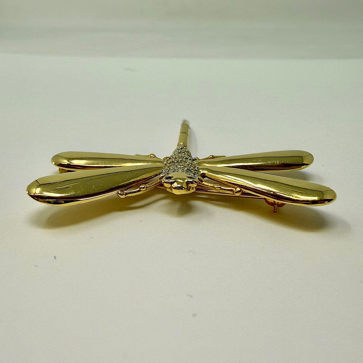 14K Dragonfly Brooch