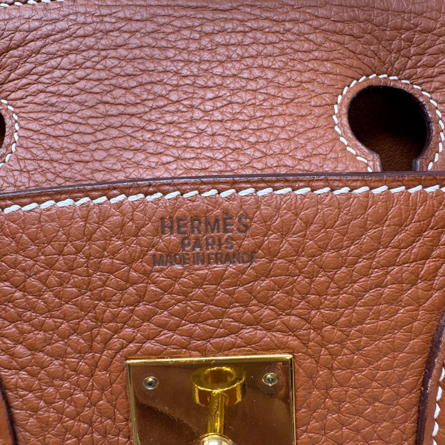 Hermes Clemence Gold Birkin 30