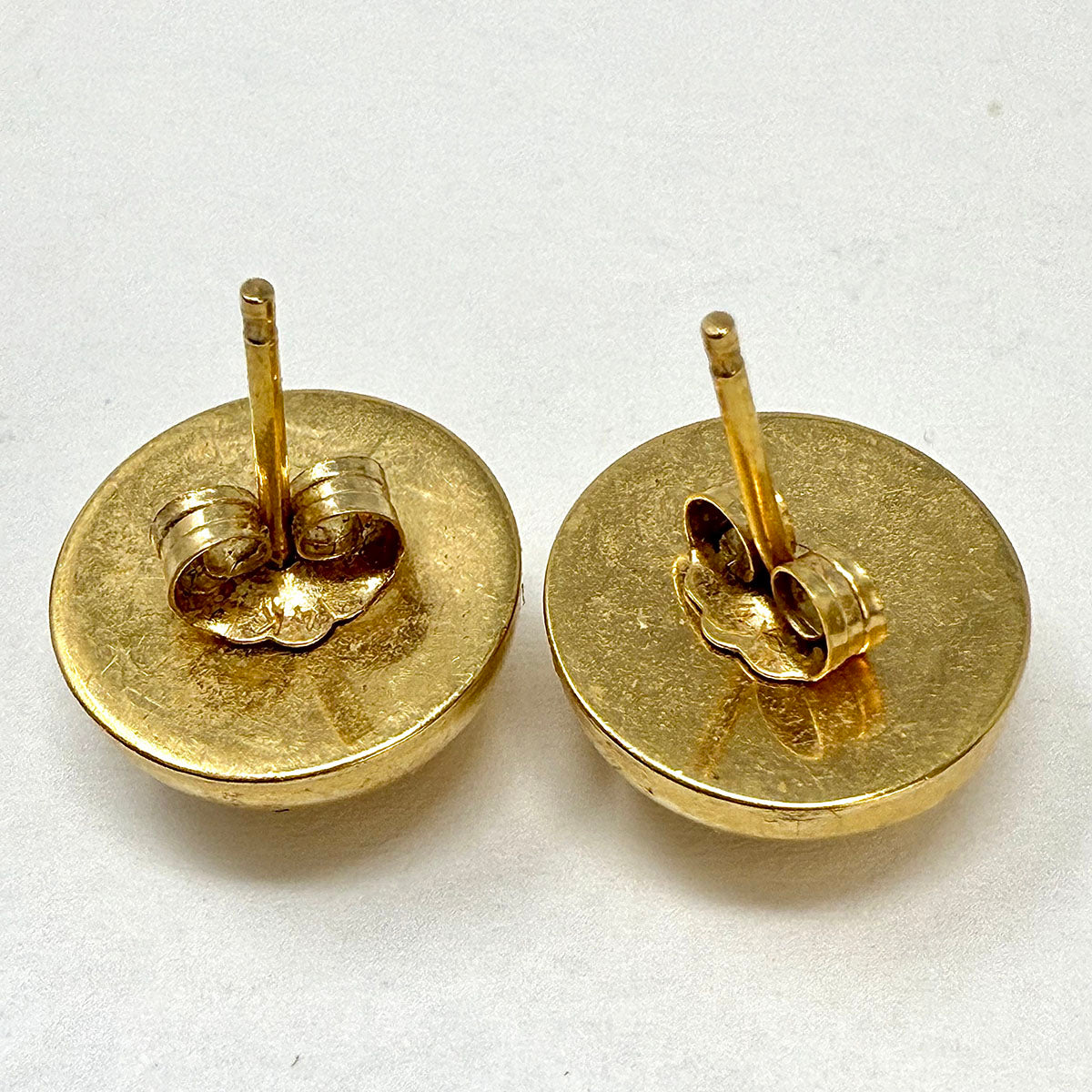 14K Gold Dome Stud Earrings