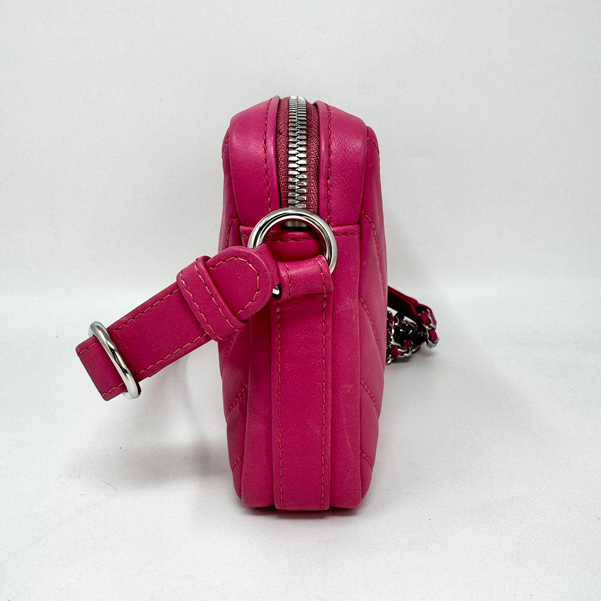 Chanel Chevron Quilted Camera Bag