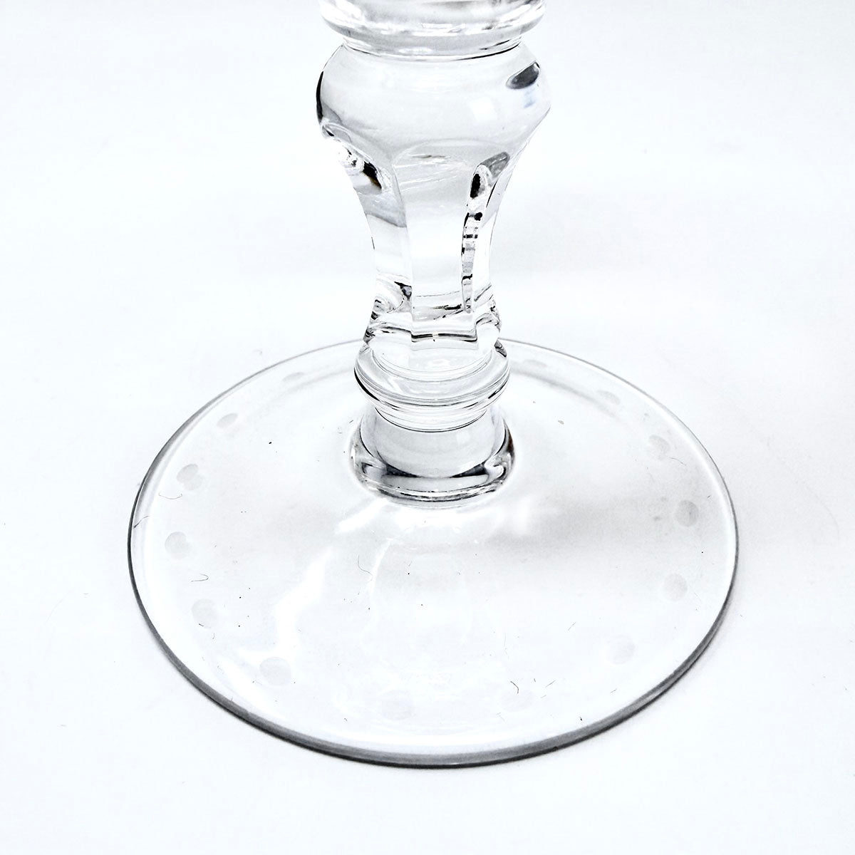 Set of 8 Hand Etched Crystal Stemware