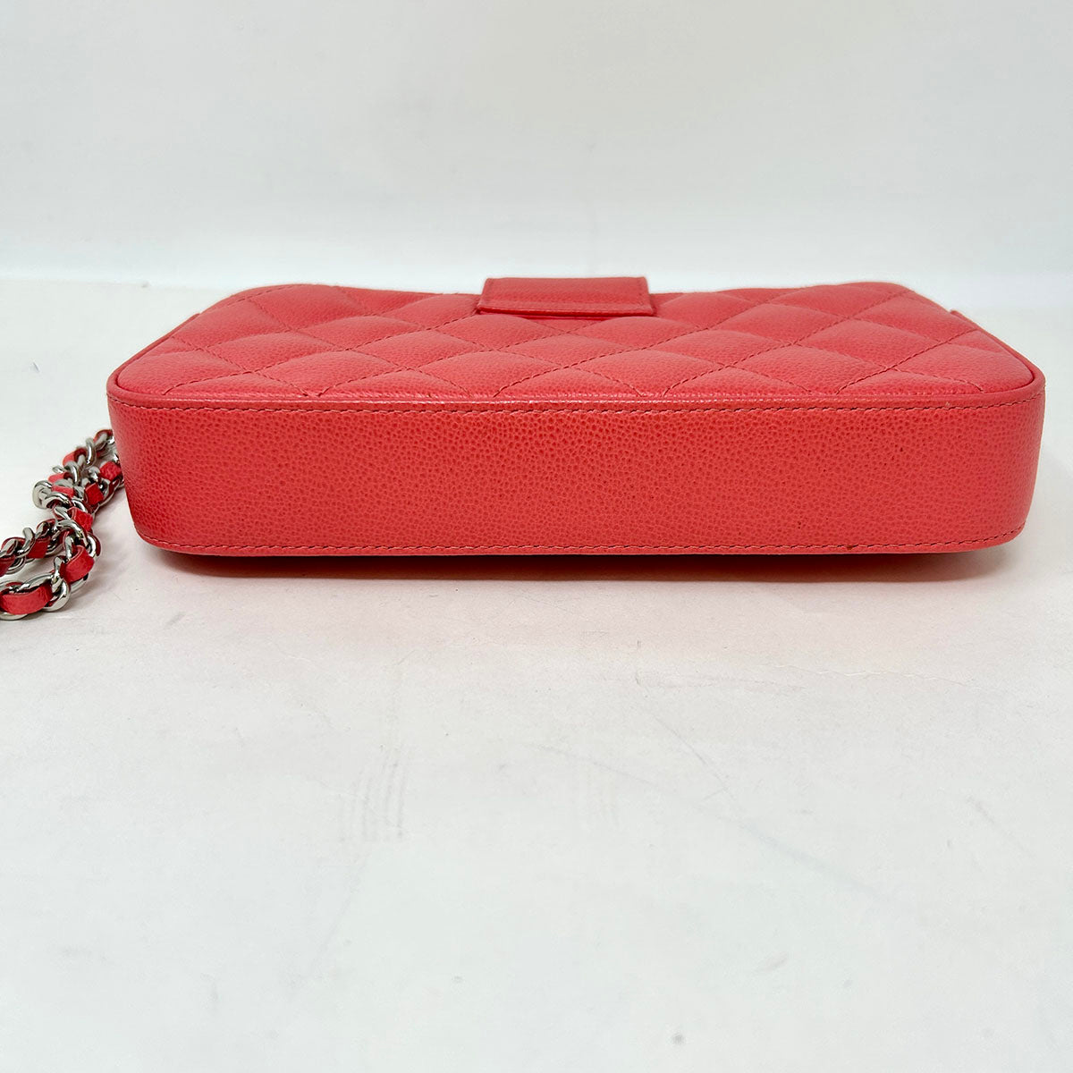 Chanel Quilted Double Zip Clutch on Chain
