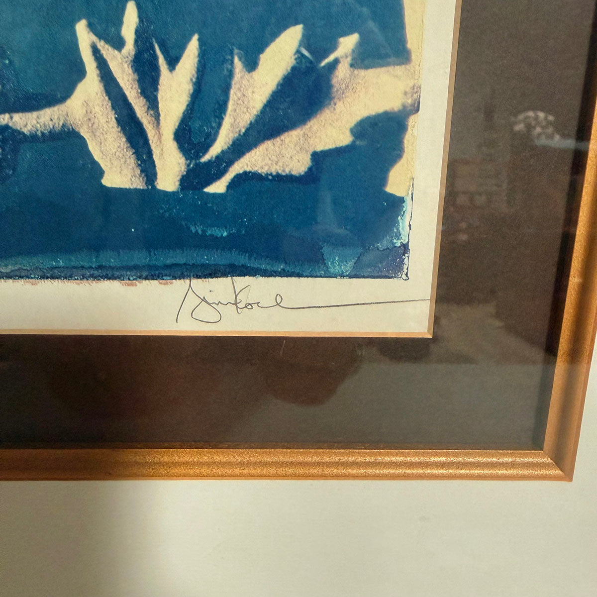 Framed Photograph of Architectural Detail signed