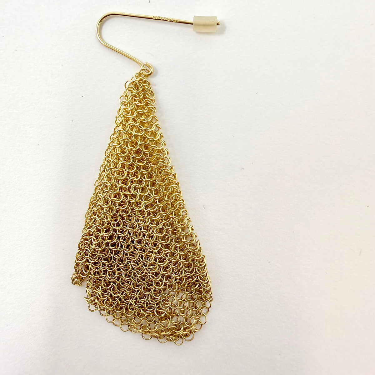 Tiffany & Co. 18K Gold Mesh Scarf Earrings
