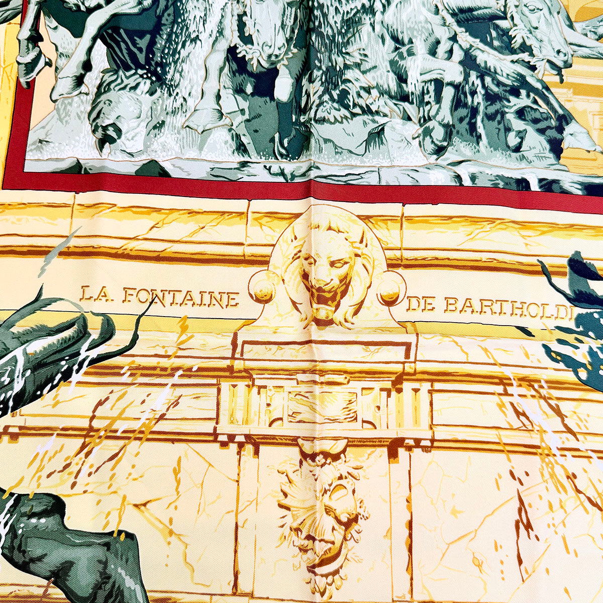 Hermes "La Fontaine de Bartholdi" Scarf
