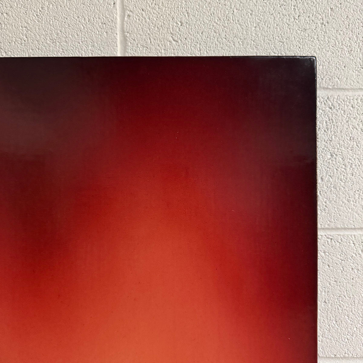 "Red Stand of Trees" Painting 1998 Signed on Back