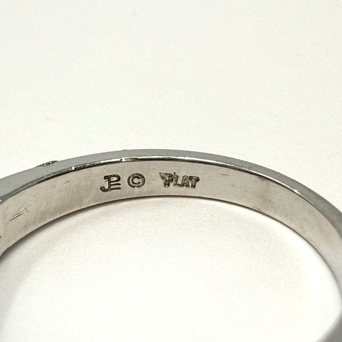 Platinum Ring with 9 Baguette Diamonds