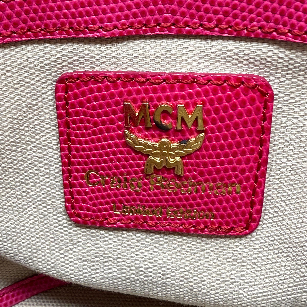 MCM X Craig Redman Visetos Handle Bag