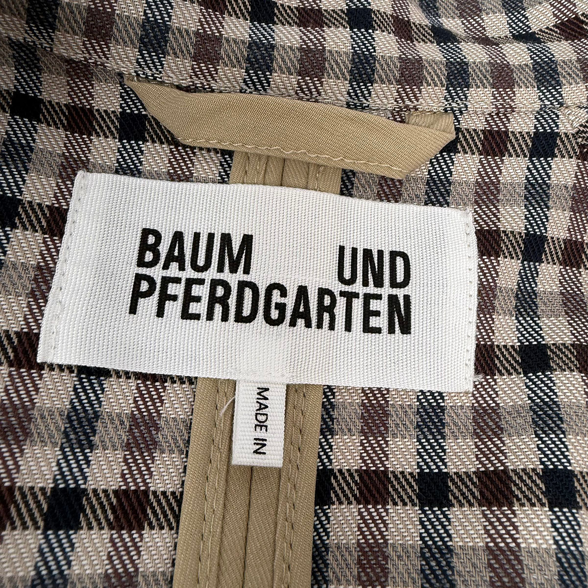Baum Und Pferdgarten Trenchcoat