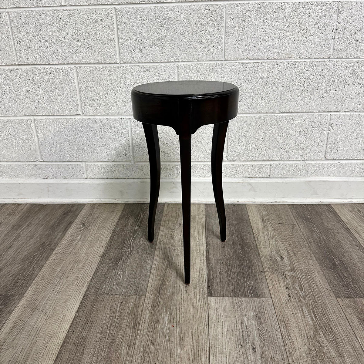 Small Round Wood End Table