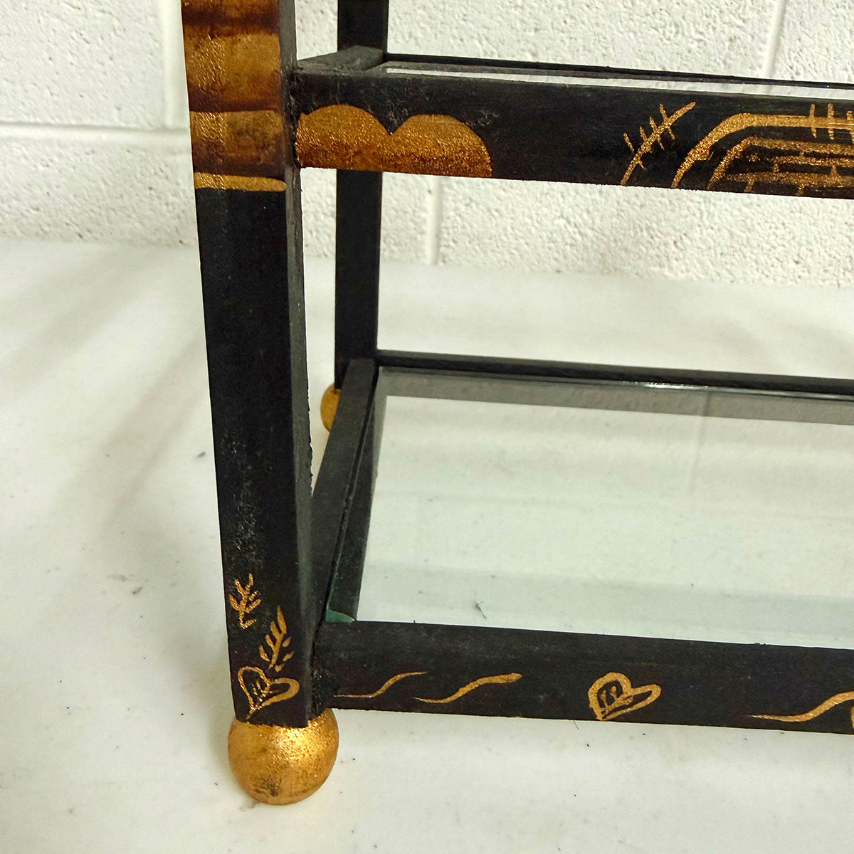 Asian Pagoda Style 3 Tier Display Shelf