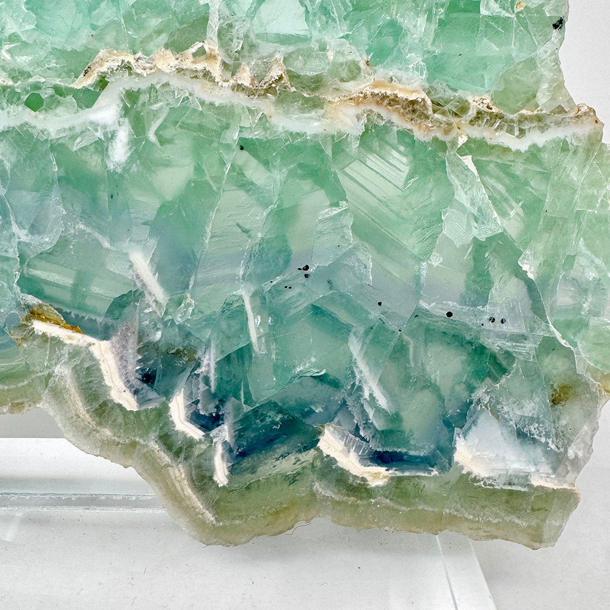 Fluorite on Lucite Sculpture