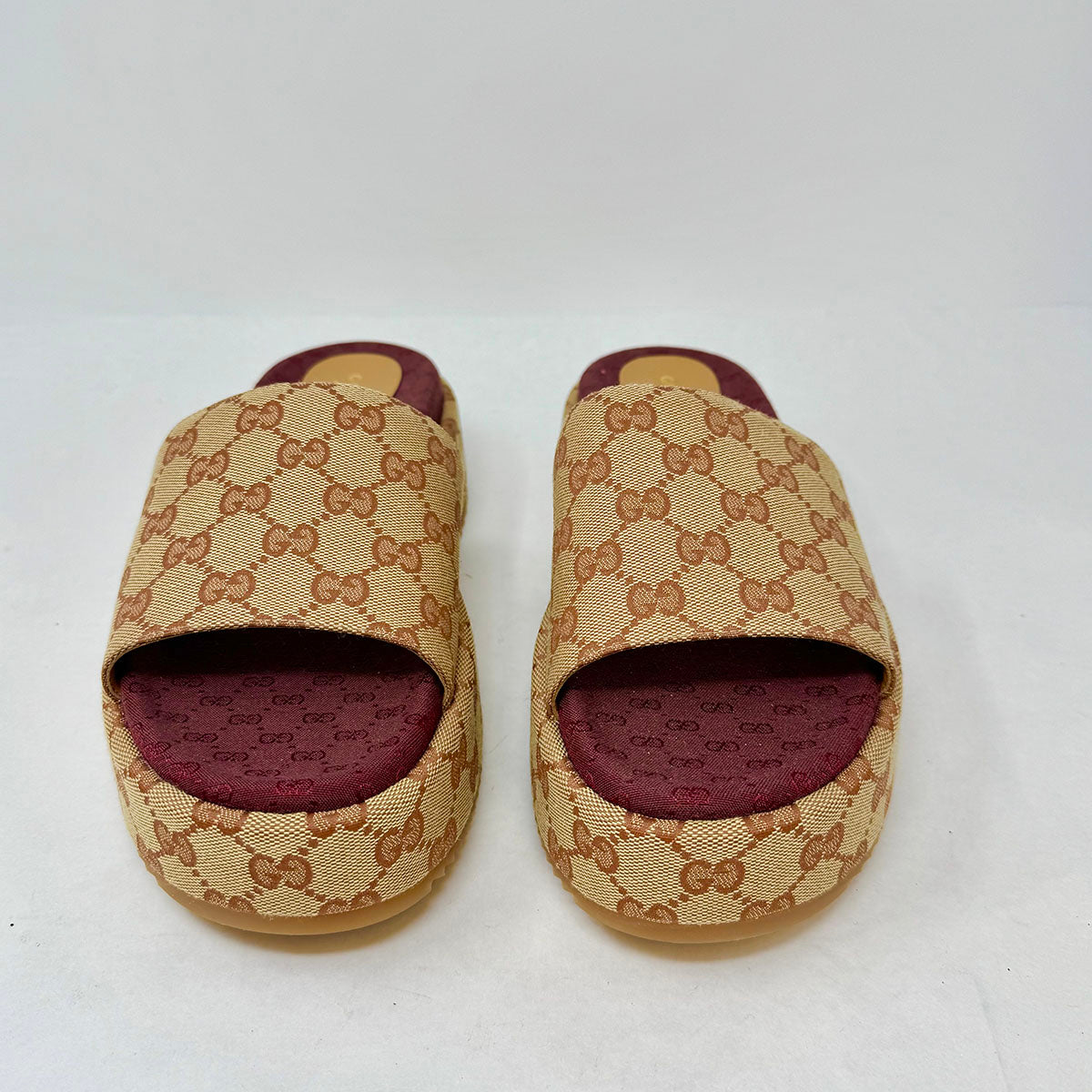Gucci GG Canvas Slides