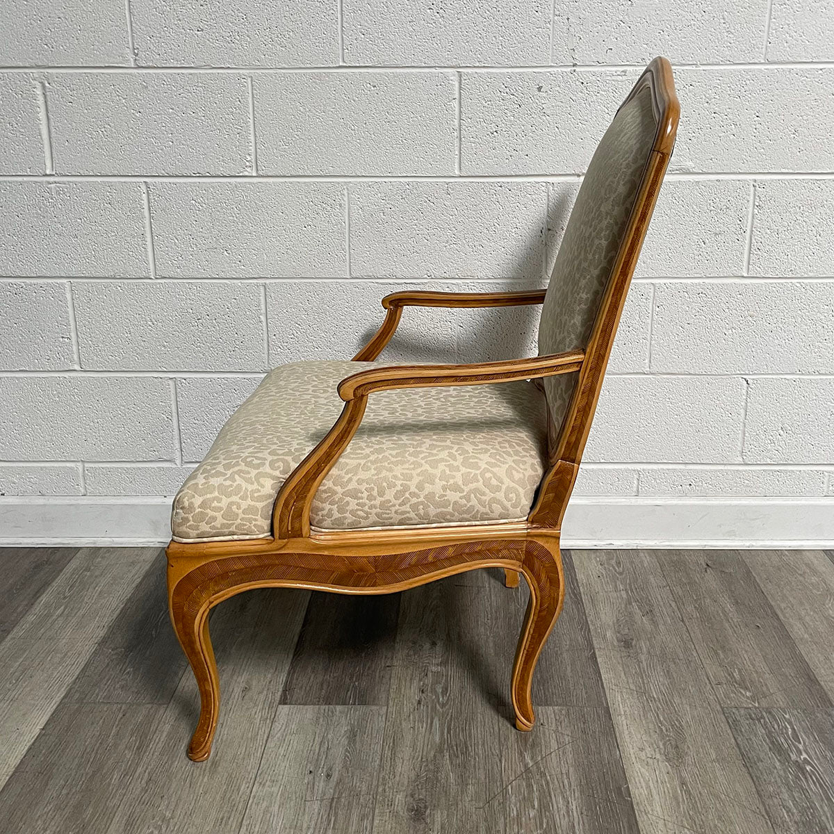 Armchair with Animal-Print Upholstery