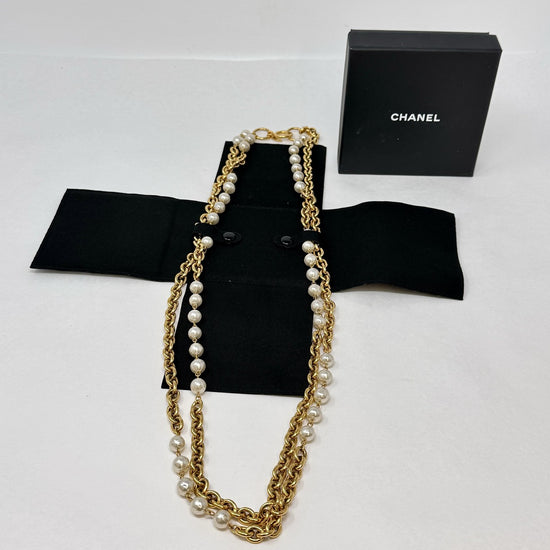 Chanel Double Stranded Faux Pearl  Necklace