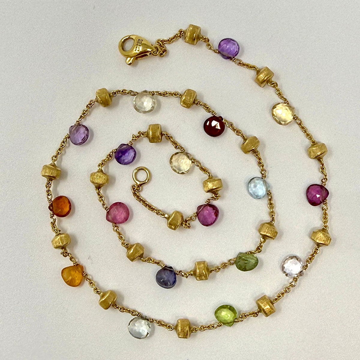 Marco Bicego 18K Gold Necklace with Semiprecious Stones