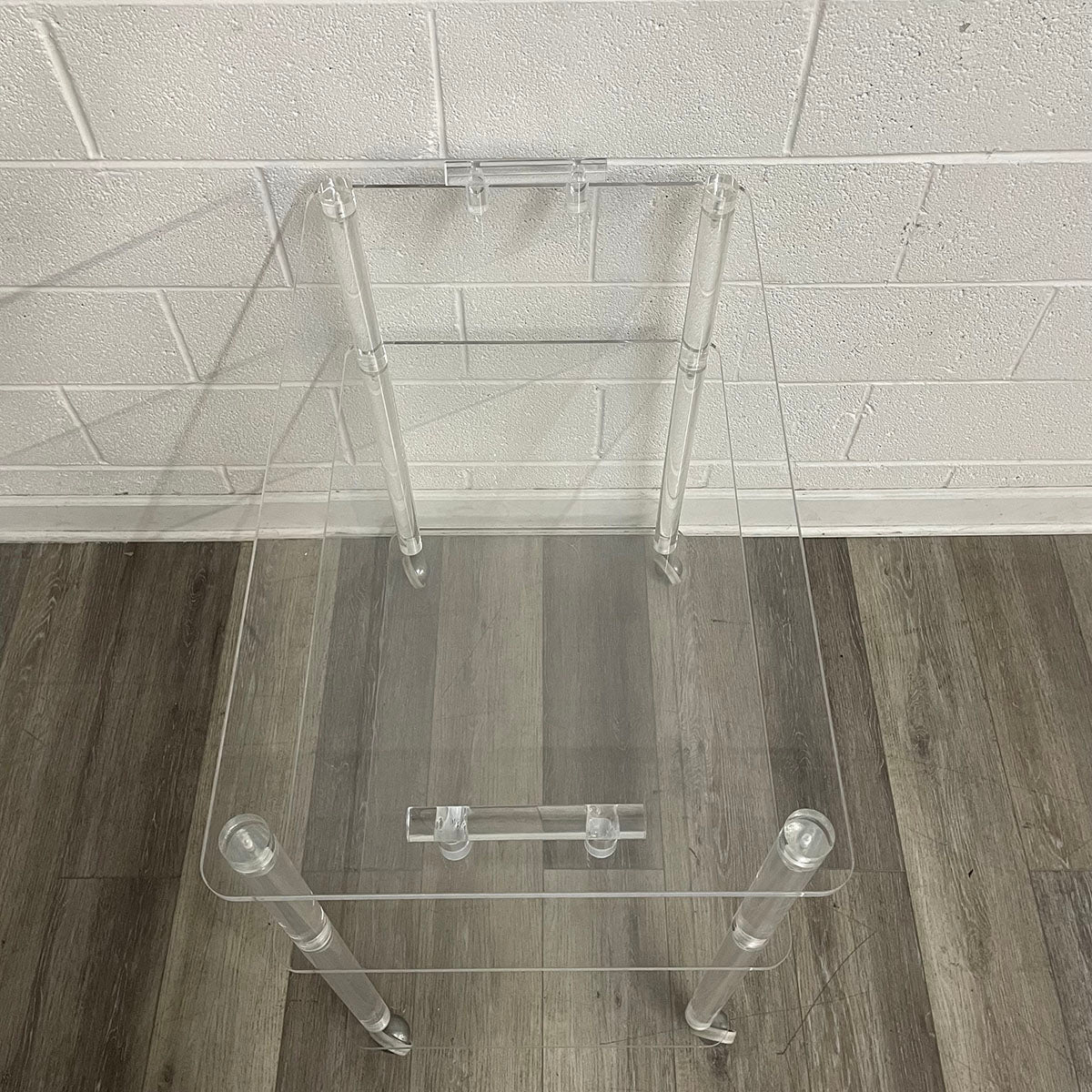 Clear Acrylic 3-Teir Bar Cart