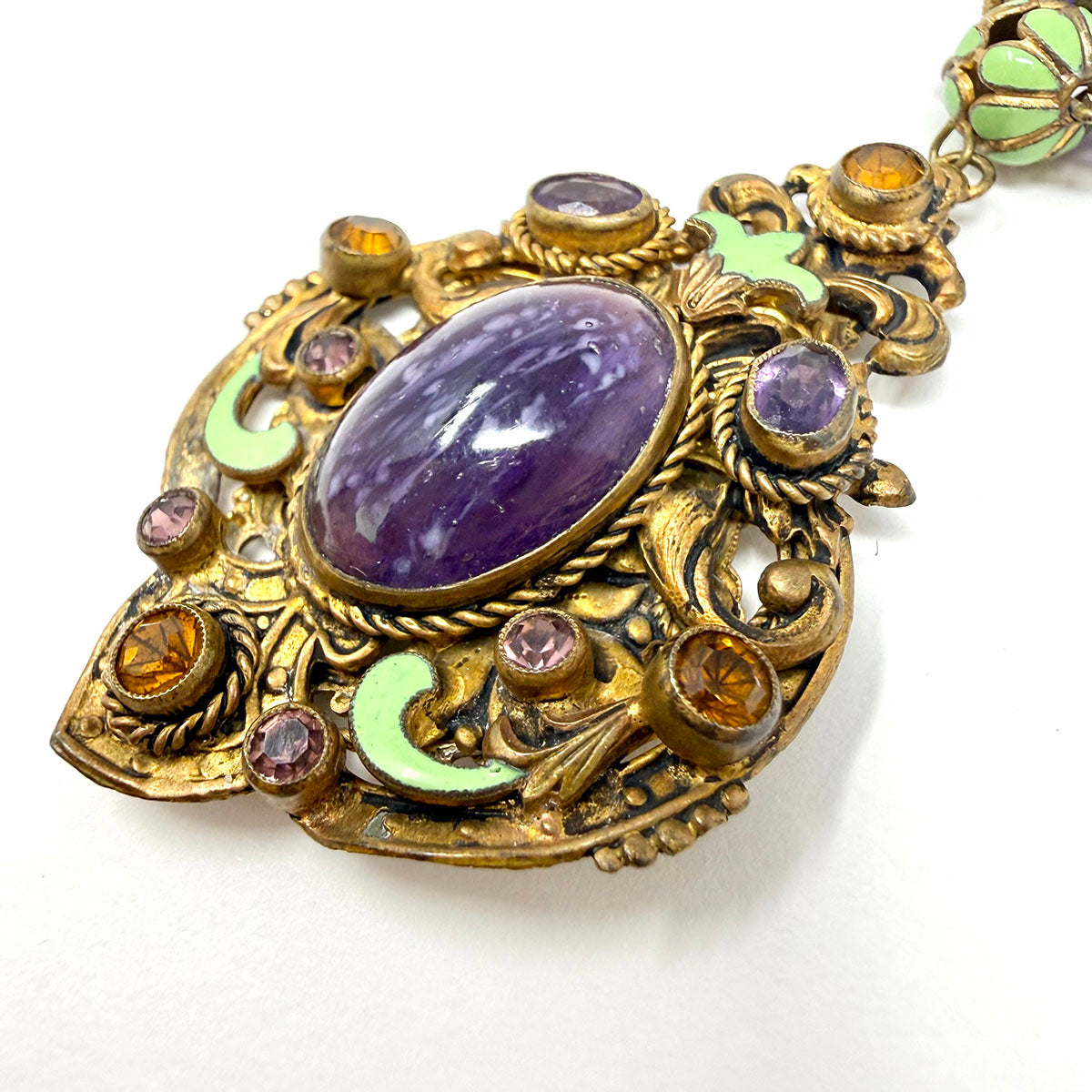 Vintage Czech Glass Necklace