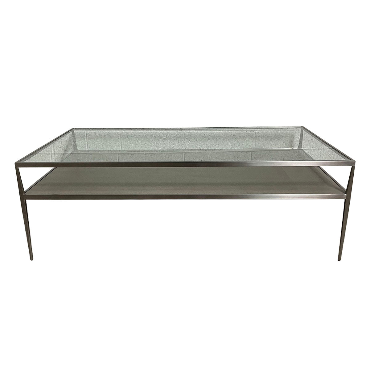 Two-Tiered Glass Coffee Table