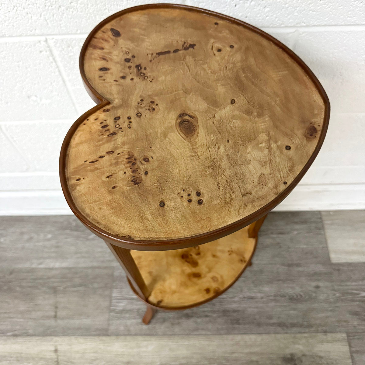 Heart Shape Table/Plant Stand wiith Lower Level