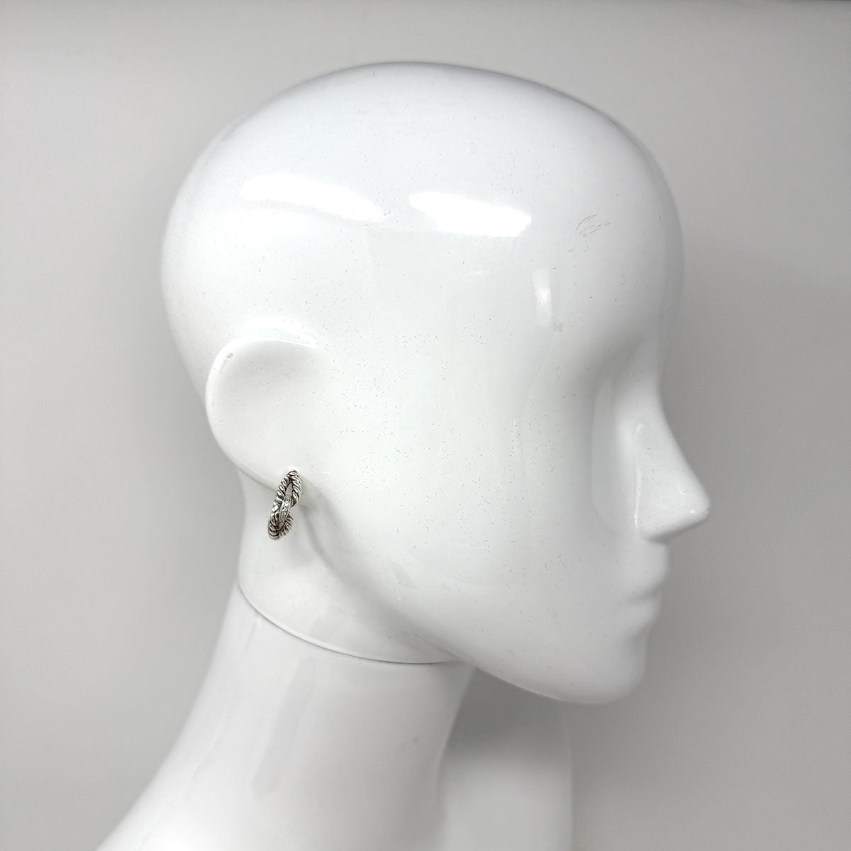 David Yurman Diamond Wellesley Hoop Earrings