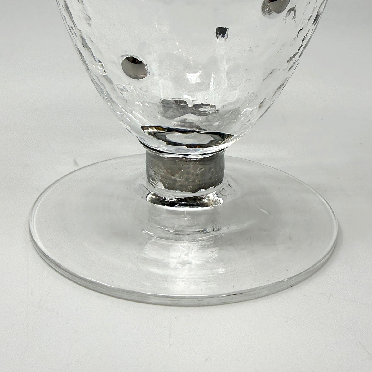 Set of 6 Smeyers Hand Blown Iced Tea Glasses w/ Platinum Dots
