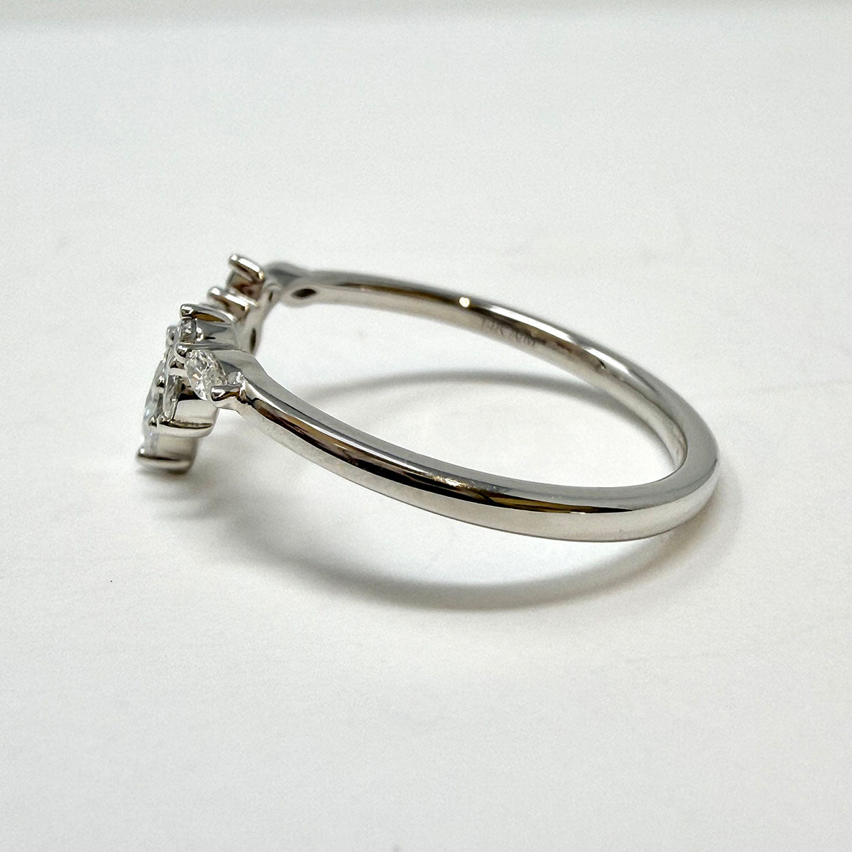 14K White Gold Ring with Lab Grown Diamond