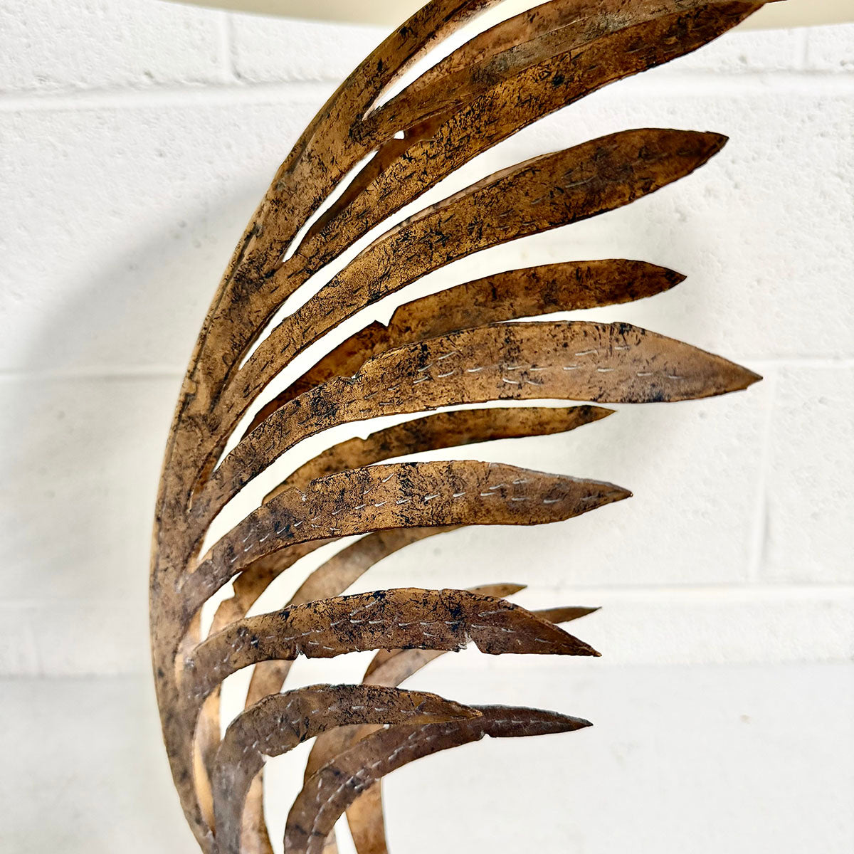 Palm Frond Lamp Sculpture