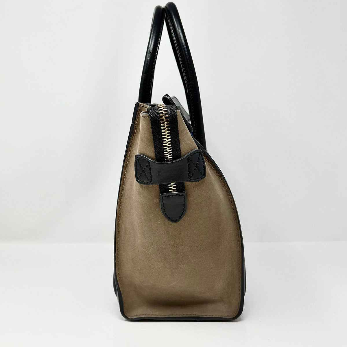 Celine Leather Luggage Mini Handle Bag