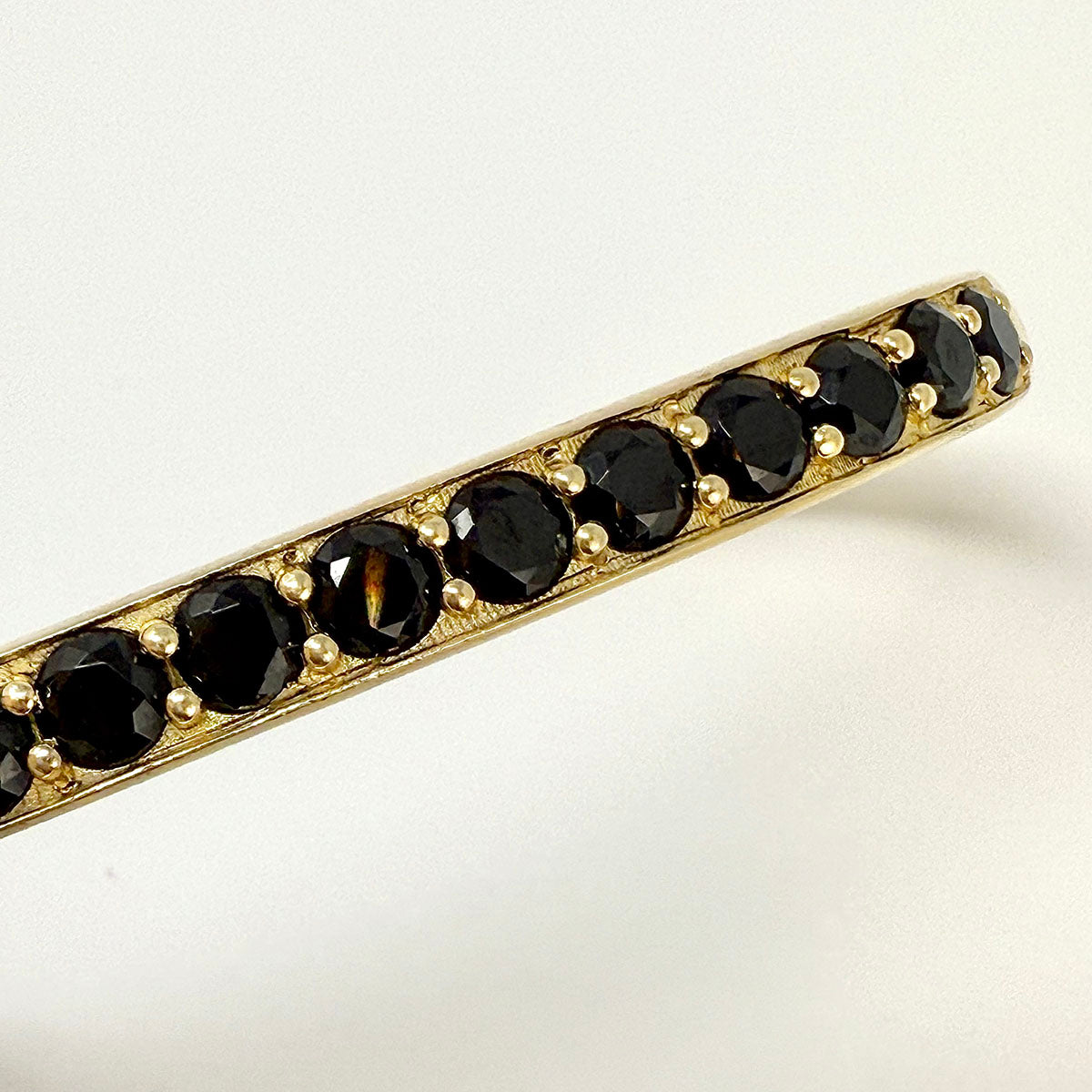 18K Gold Cuff Bracelet with Spinel