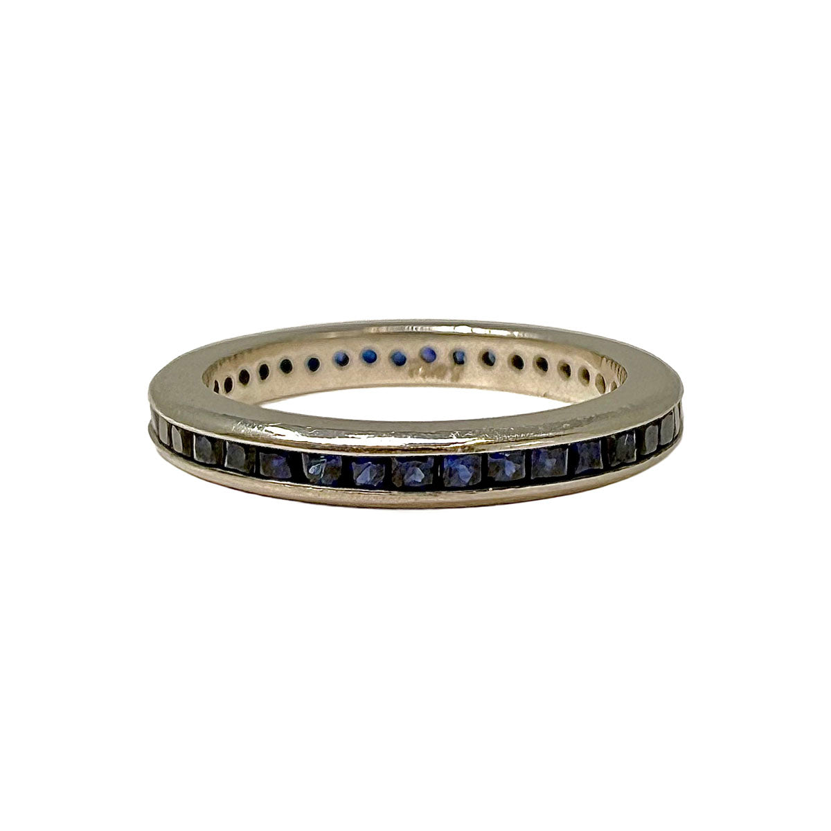 Platinum Ring with 39 Sapphires