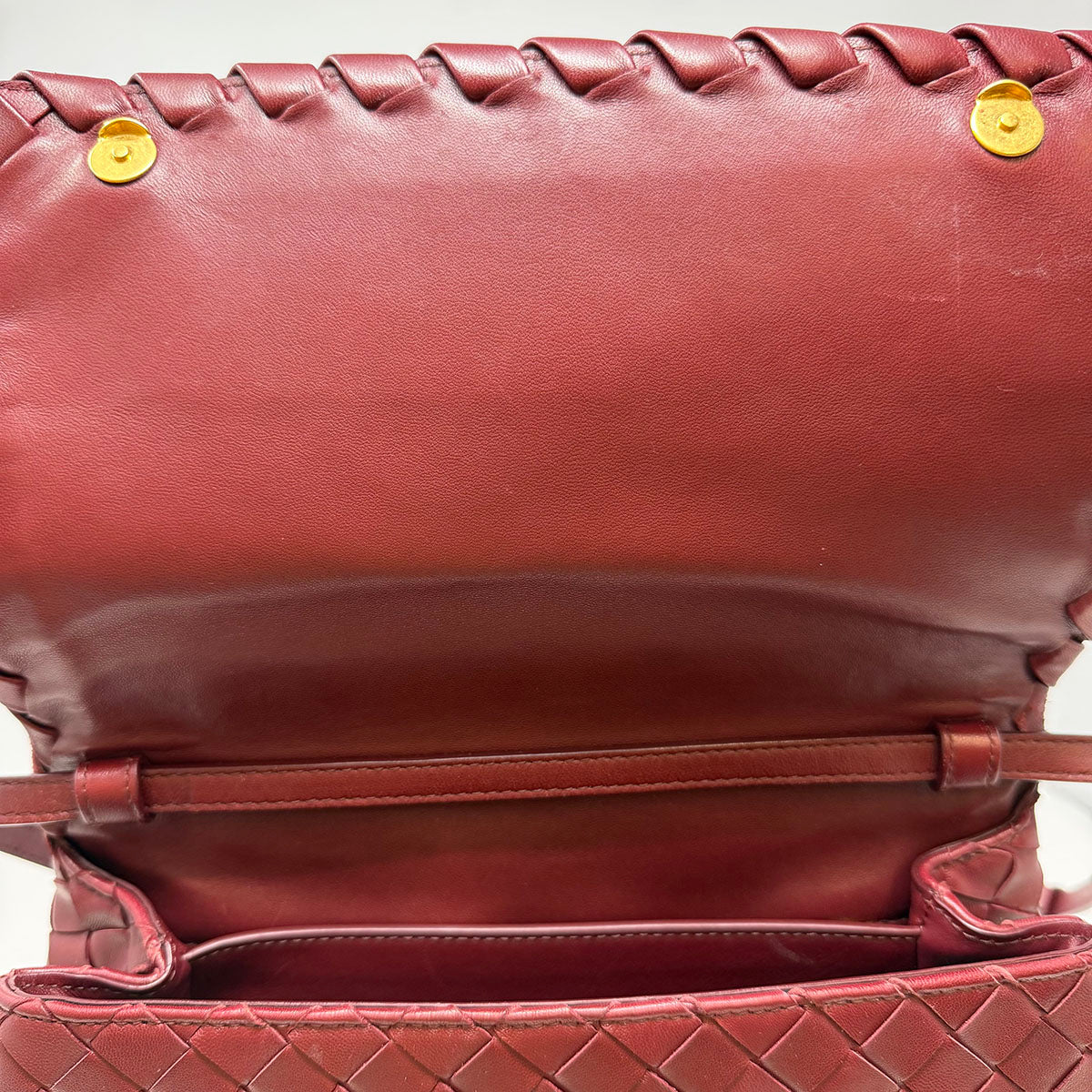 Bottega Veneta Intrecciato Shoulder Flap Bag