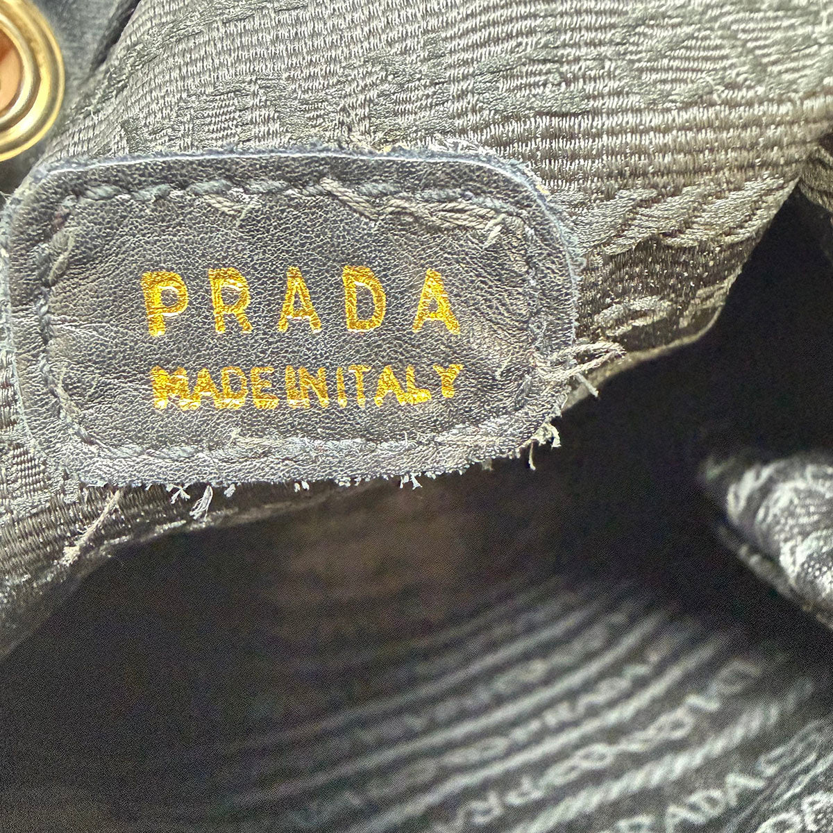 Prada Quilted Satin Drawstring Shoulder Bag